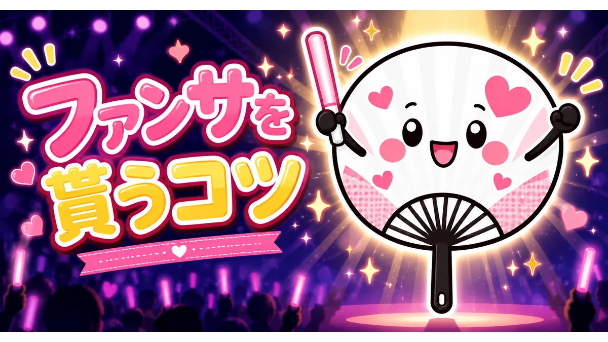 規定サイズを守ってファンサを貰ううちわ作りのアイキャッチ画像