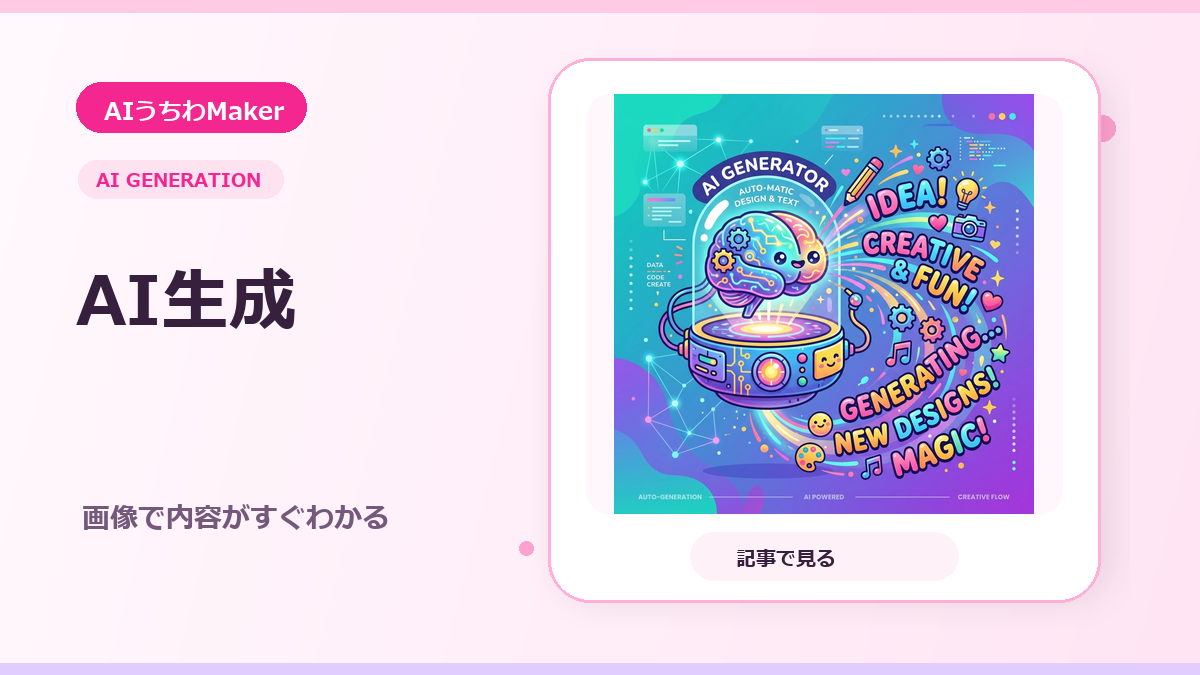 AI自動生成のコツと設定のアイキャッチ画像